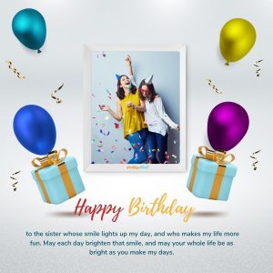 Lovely birthday wishes for Elder sister