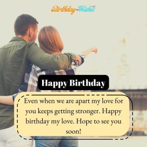 birthday messages for long distance hubby