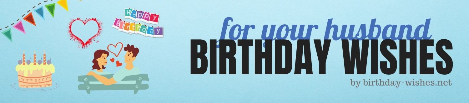 birthday wishes for husband - banner