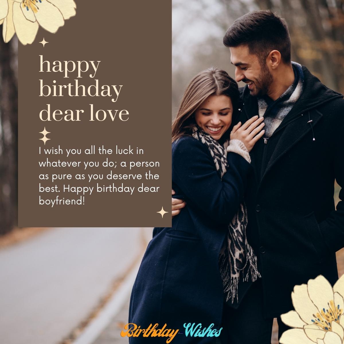 Birthday Wishes for Boyfriend - Romantic and Heart Touching