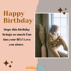 short birthday message for sister