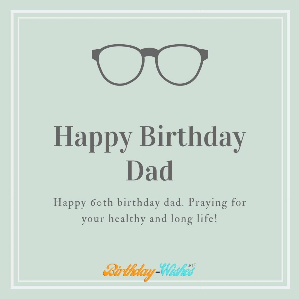 birthday wishes for father turning 60