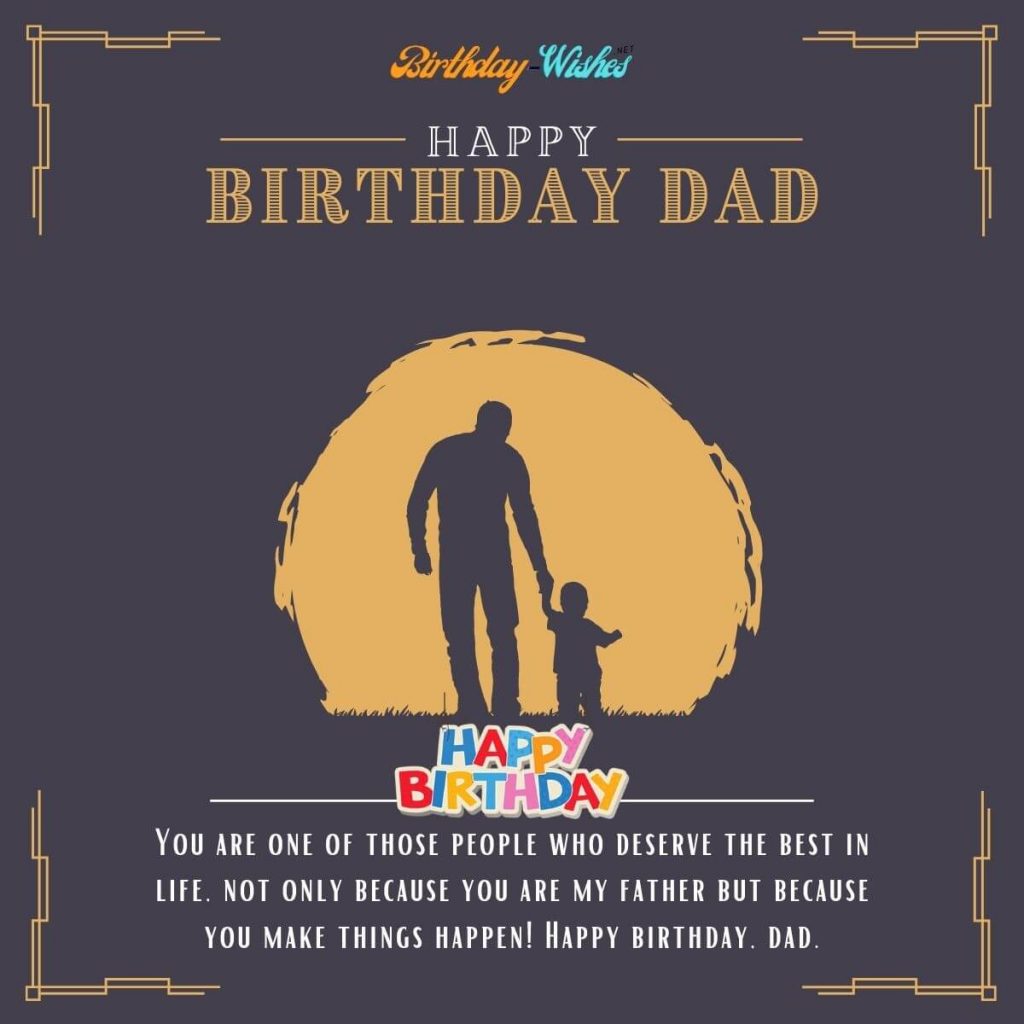 sweet wishes for father on birthday