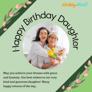 happy birthday blessings from parents to daughter