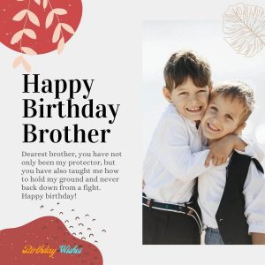 sister wishing happy birthday to brother