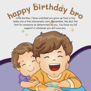 sweet birthday messages for younger brother