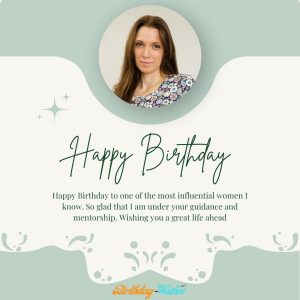 Happy Birthday Message for Boss Madam