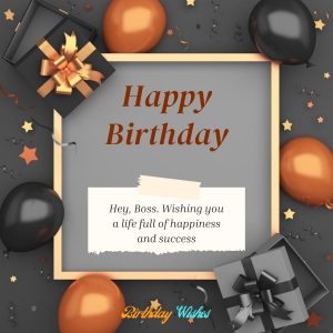 Short wish on your Boss birthday