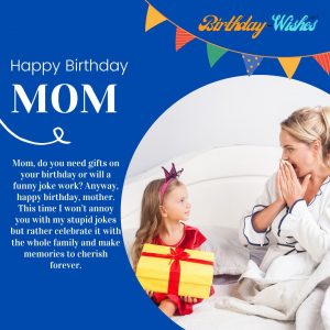 cute birthday wish from mother from young daughter