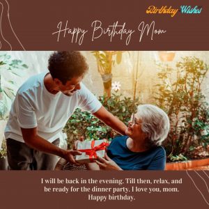 a son's birthday wish for her mother 