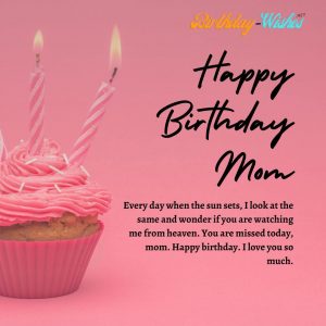 happy birthday wish for a deceased mother