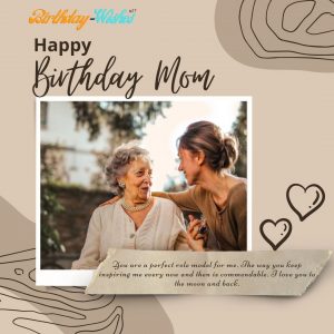 heart teaching birthday quote for mother