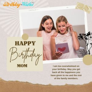 deep birthday wish for mom from daughter