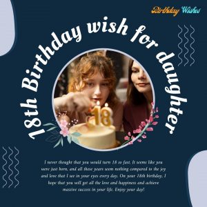 18th birthday wish for daughter from her mother 