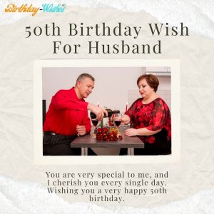 50th birthday message for husband