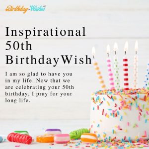 inspirational 50th birthday wish