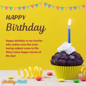 Birthday Wishes to School Teachers 11
