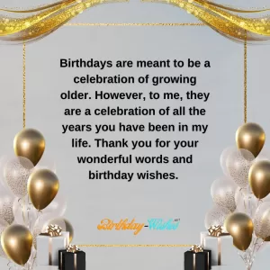 birthday wishes replies