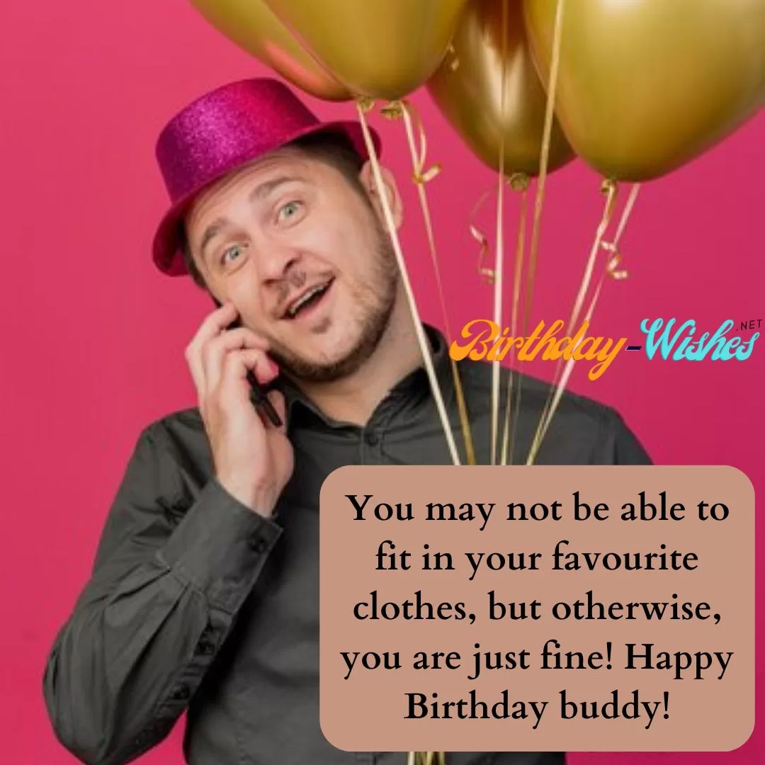 man holding balloons wishing birthday wishes to special person