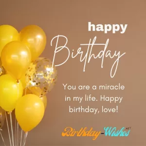 Special Birthday Wishes for love