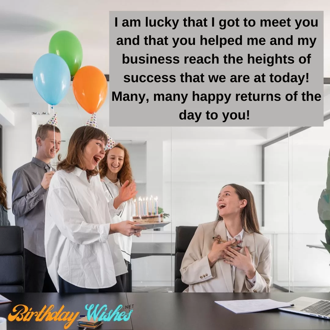 Birthday Messages and Wishes for your Old Business Partner
