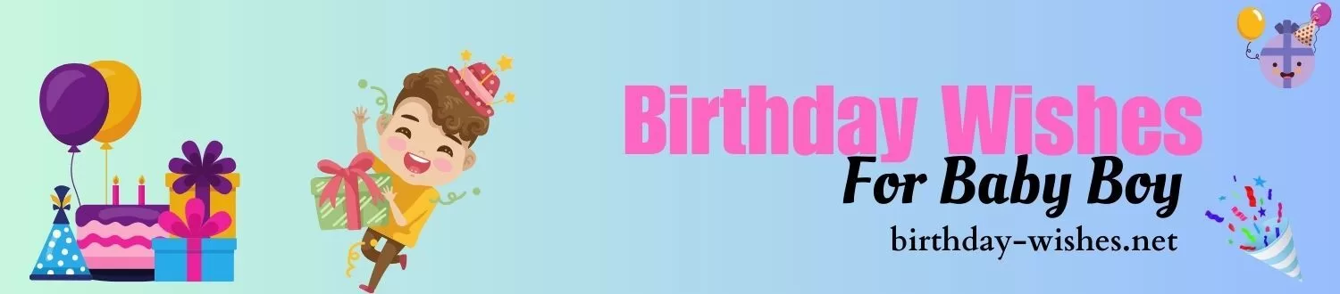 Birthday Wishes for Baby Boy Banner 1