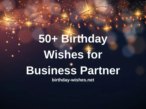 Birthday Wishes for Business Partner featured