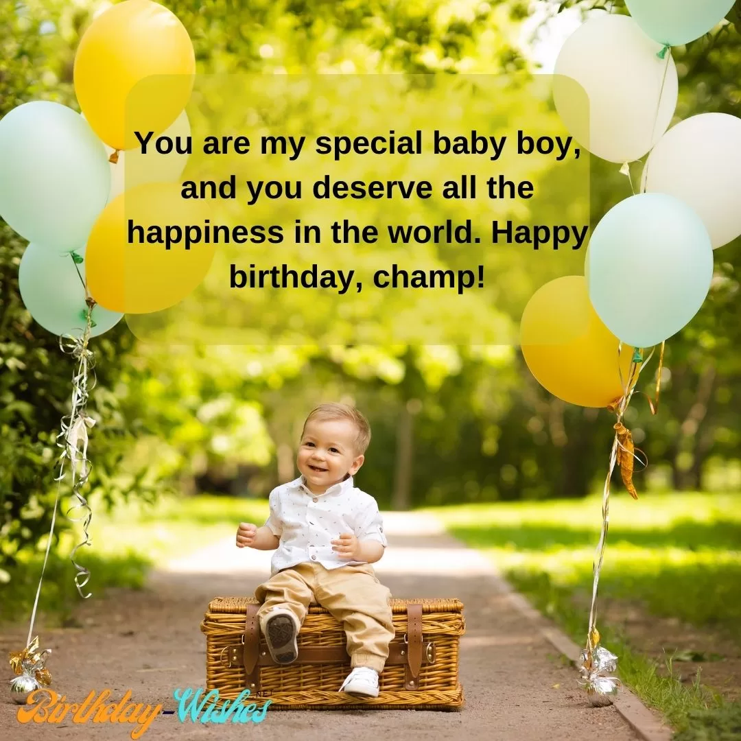 Cute birthday wishes for Baby Boy 4