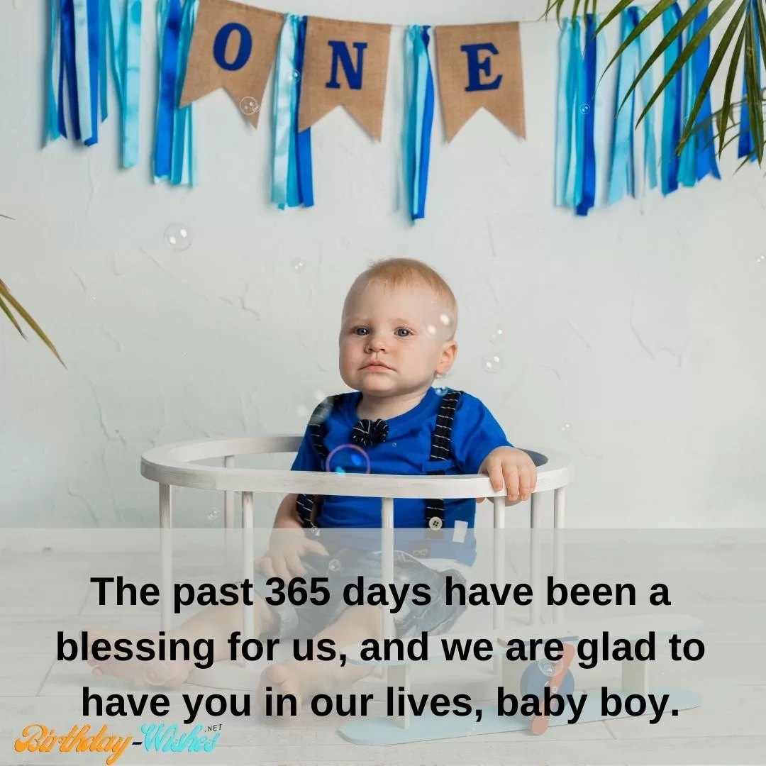 First Birthday Messages for Baby Boy 8