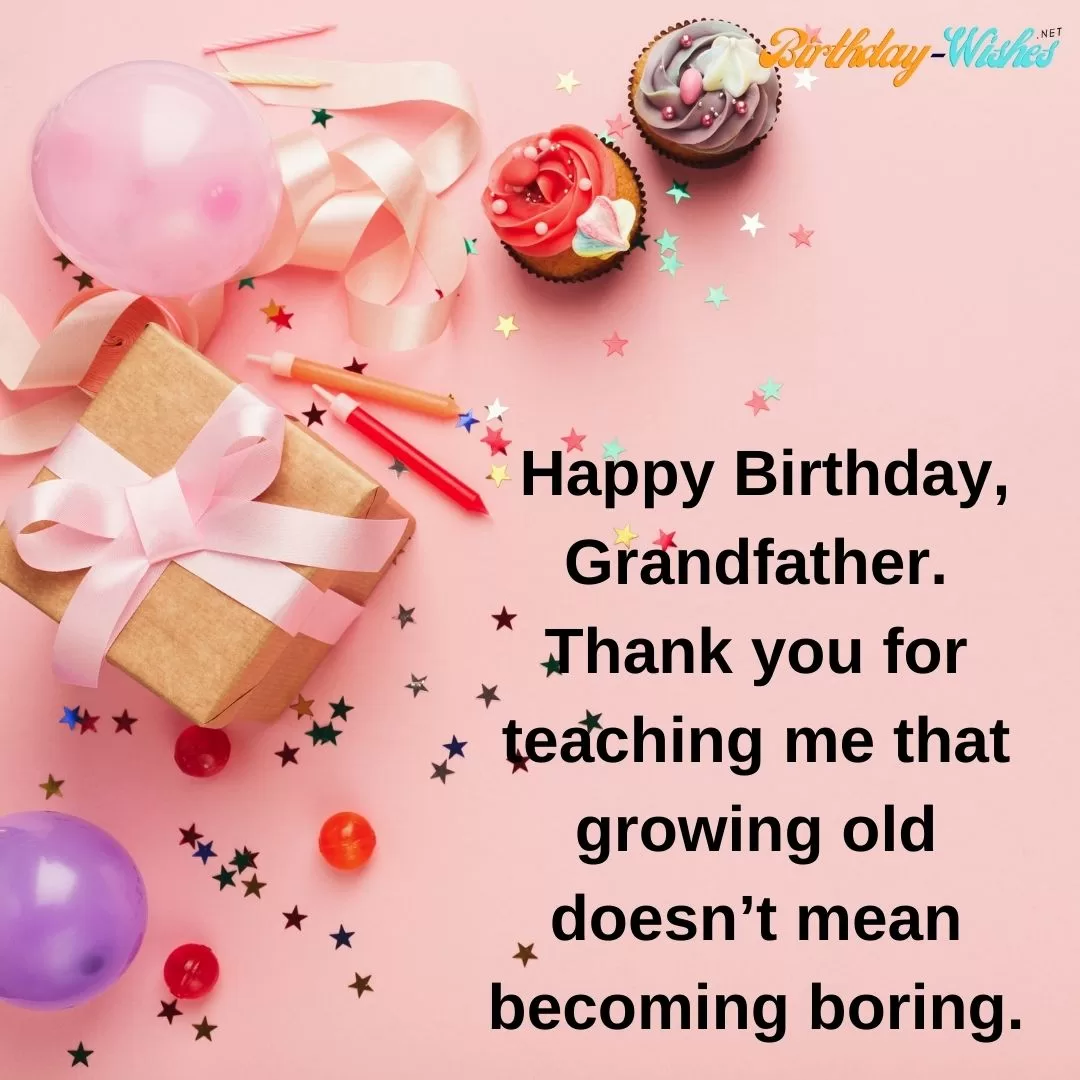 Funny Birthday wishes to your Grandfather 9