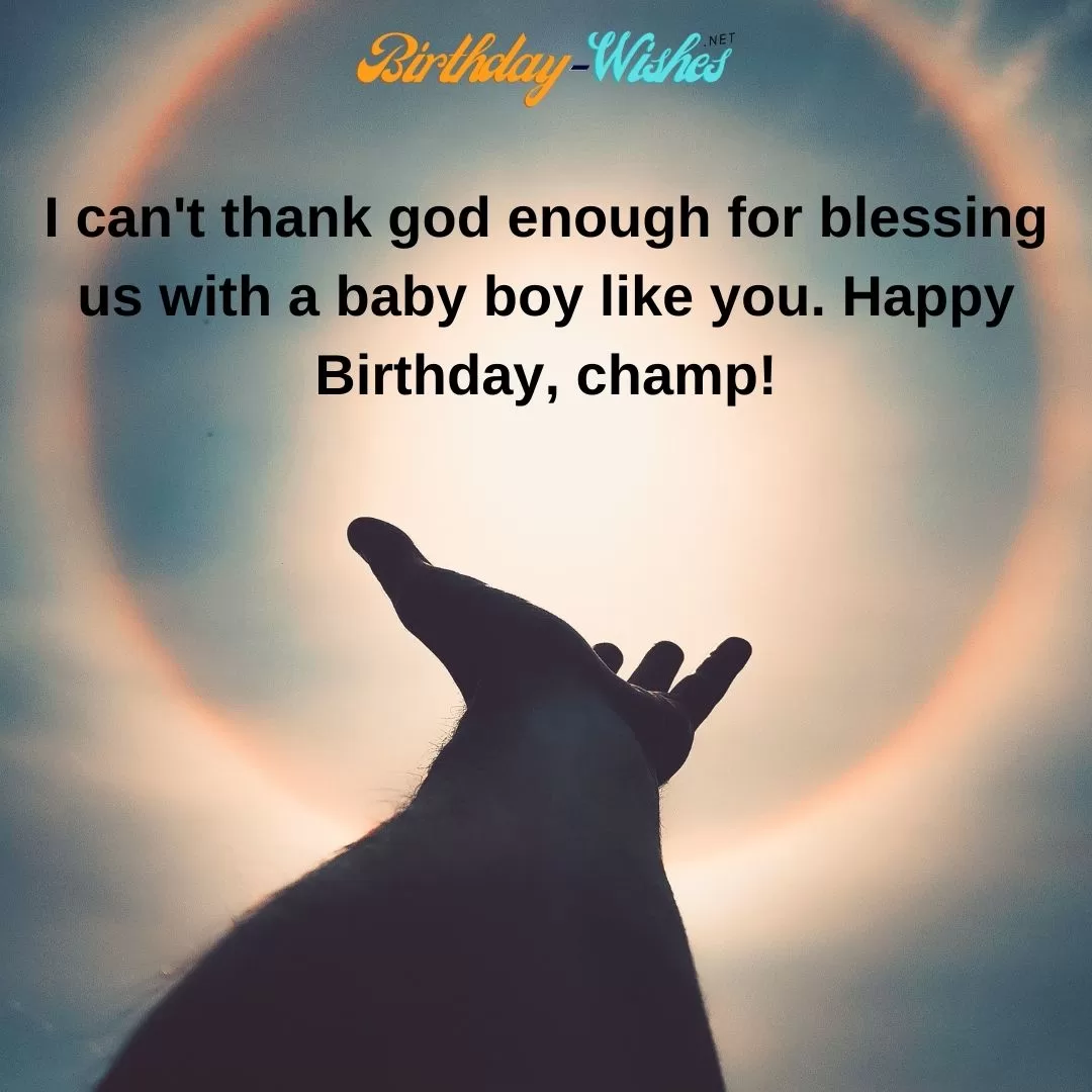 Spiritual Wishes on birthday for Baby Boy 14