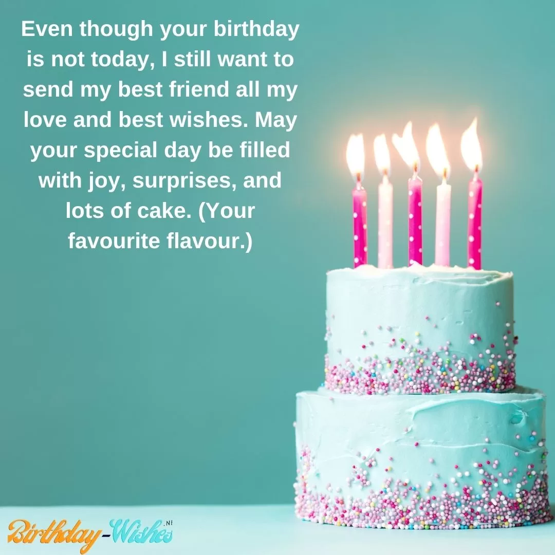 Advance Birthday Messages to Best Friend (11)