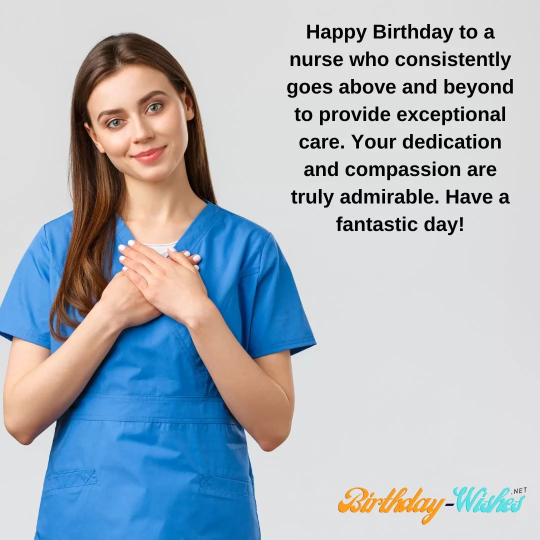 Birthday Messages for Acknowledging Nurses' 10