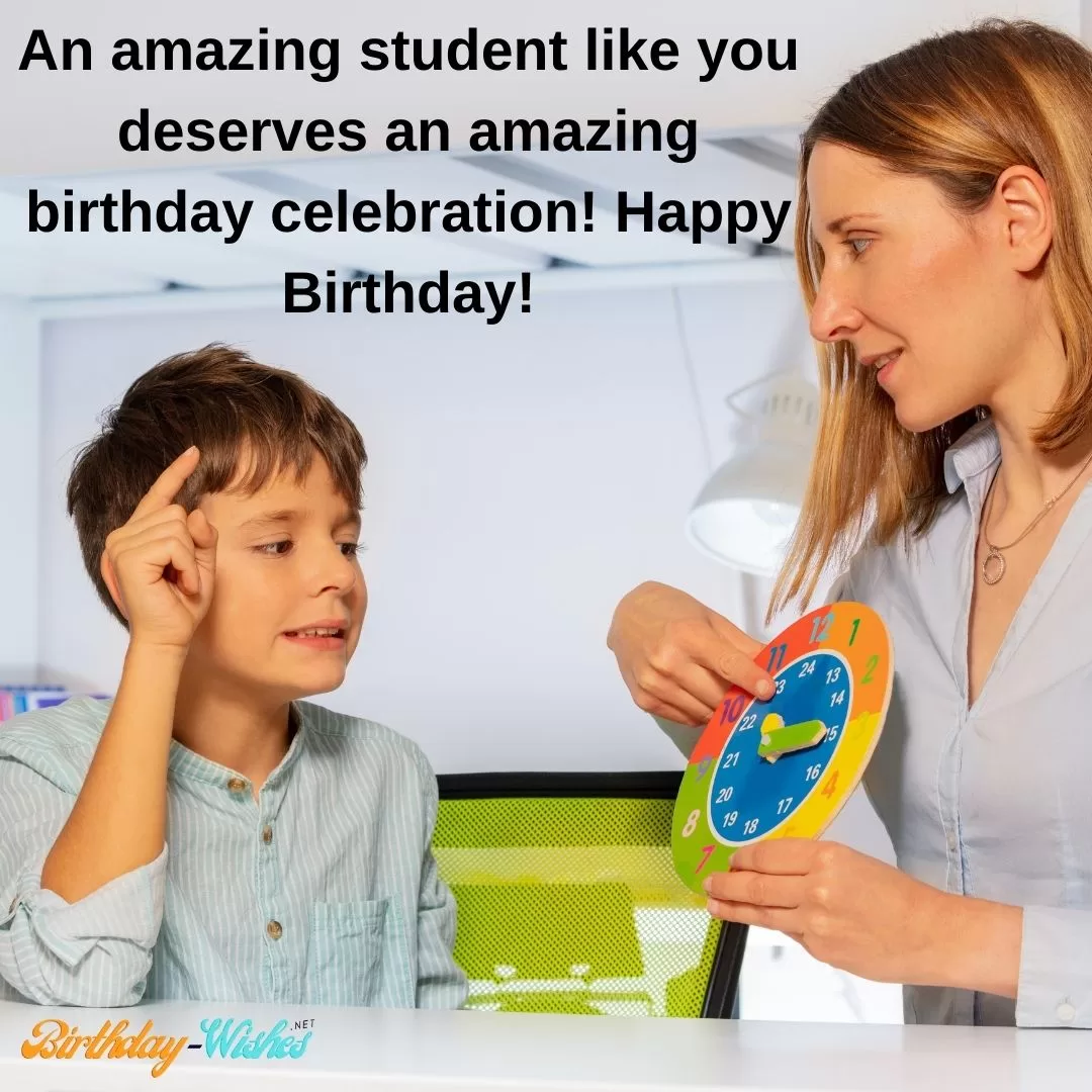 Birthday Wishes from Teacher 22