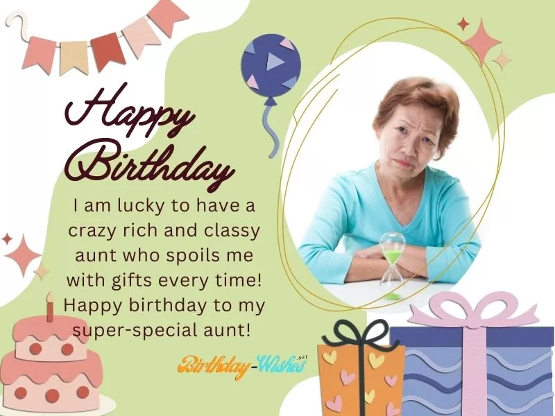 Birthday messages for aunt to send on Instagram